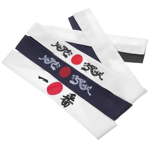 Diadema Japonesa para Karate y entrenamientos intensos pack de 3 bandas elásticas de hombre