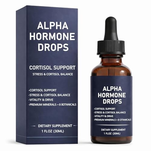 RISEVITALS Alpha Hormone Drops for Men Hormone Balance Support Supplement 2 Fl Oz (60 mL)