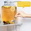 Dispenser Per Bevande In Vetro 4 Litri Con Rubinetto – Set Da 2 Con Supporto Metallico, Per Tè Freddo, Limonata E Kombucha