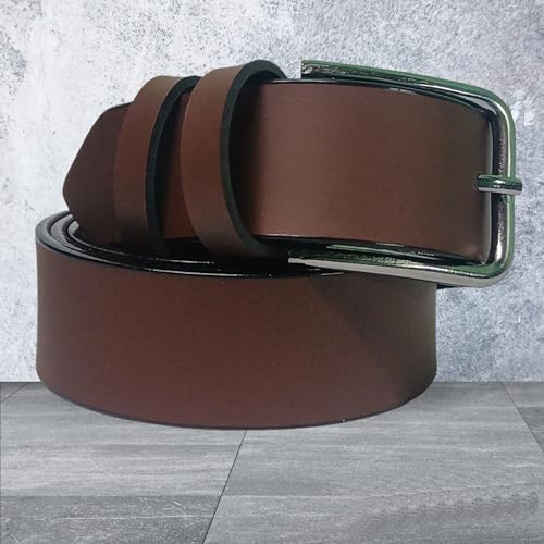 Image of FAZON Men Casual, Evening, Formal, Party Brown Texas Leatherite Belt