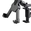 OnStage TCM1500 Tablet/Smartphone Holder (Setup for Tablets, Computers, E-Readers, Smartphones, and Phablets, Clamp Mount, Nonslip Padding, Adjustable Angle and Rotation, External Battery Holder)