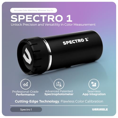 Image of Spectro 1 Mobile Spectrophotometer with Dock & Security Kit, Paint Color Matching Tool and Color Reader, Portable Colorimeter Spectrometer Color Sensor & Paint Scanner Device for Prints & Coatings