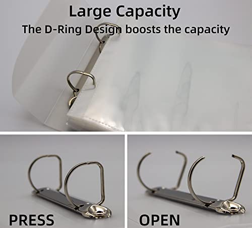 Cookie Stencil Storage Binder, Stamp & Die Cut Storage Binder With 50 Clear Sheet Protectors Holds 6"X6" Size - Clear Binder With D-Rings For Scrapbooking Die-Cuts, Embossing Folders Organizer #TOP4