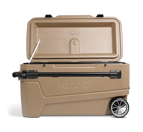 Image of Igloo Maxcold Glide 110Qt Wheeled Cooler | Insulated Hard Shell Ice Chest