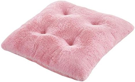 Tourequi Warm Nonslip Plush Wearproof Seat Cushions Thicken Office Winter Stool Pads (Pink)