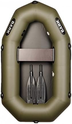 BARK Inflatable Boat B-190 6.2 ft 1.9m Fishing Rowing Paddle Sport Boat Dinghy, 1 Person, Professional version