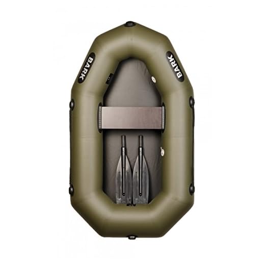 BARK B-190 Barca Hinchable Remos Bote para 1 Persona Bote Inflable Bote Neumático Barco de Pesca Embarcacion Profi