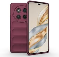 OneLike Airbag Design Rubber Cover Heavy Duty Ultra Slim Soft Back Cover for Honor X9c 5G - Dark Purple