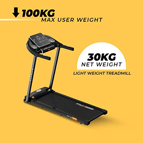 Image of Drive T1 Lite (3.0 HP Peak) DC Motor Motorized Treadmill with AUX Input and Free DIY Installation Assistance for Home use