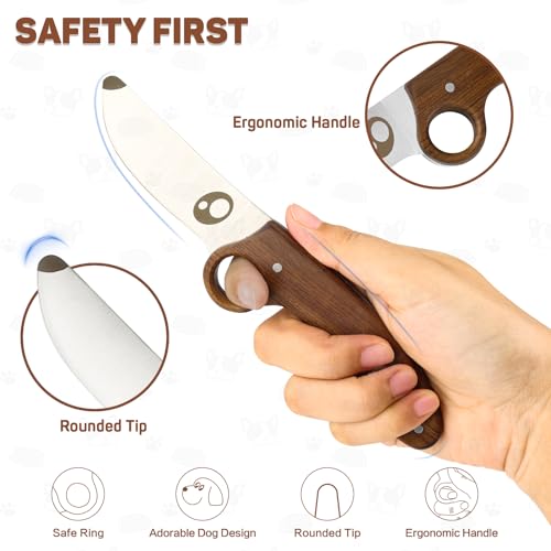 Zlemma Kids Knife Boy Scout Knife With Educational Ring & Sheath & Rounded Tip thumb #1