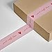Cute Decorative Packing Tape - Sent with Love Handwritten Script Pink Red Heart, Fun Cute Designer Printed Packaging and Shipping Box Tape, 1.88