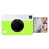 KODAK Printomatic Fotocamera digitale a stampa istantanea a colori - Foto di alta qualità su carta adesiva Zink 2x3" - 5MP, portatile, regalo creativo per compleanno, Natale, feste - Verde