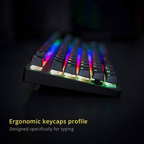 Drevo Tyrfing V2 Customizable Rgb Compact 87 Keys Mechanical Gaming Keyboard Usb Wired Tenkeyless Programming Macro Media Control Software Support Outemu Brown Switch Black #TOP1