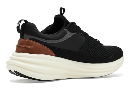Cole Haan Cole Haan Men's Original Grand Quadstreak Running Sneakers, Black/British Tan/Ivory, 7-M US