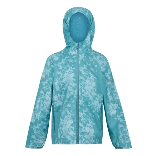 Image of Regatta Unisex Kids Printed Lever II Waterproof Jacket Walking Hiking Coat