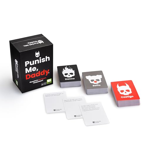 Yas Games - Punish Me, Daddy - L'Unico in Italiano - Party Game for 2 or more players aged 18 and up, Black, 7 cm x 14 cm x 0.1 cm - Image 2