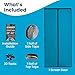 Magnetic Screen Door - Bugs Out, Breeze in - 9min Install Auto-Sealing Heavy Duty Double Stitched Mesh, 52 Magnets, Hands Free Sliding & Patio Door Net, Pet & Kid Friendly, 38 x 82 Inch, Flux Phenom