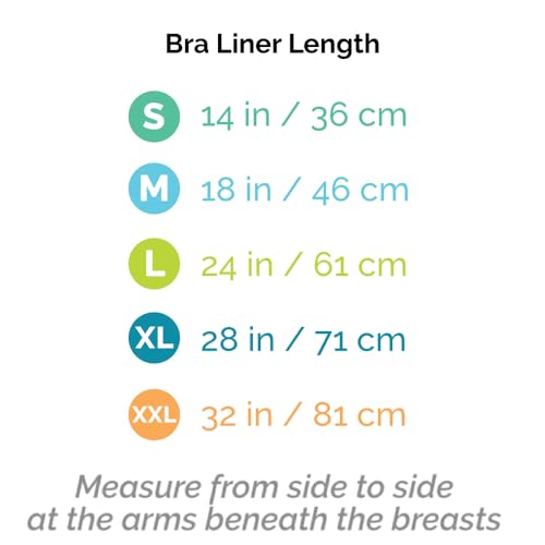 100% Pure Bamboo Cotton Bra Liner (Black, 3-pk2