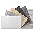 Art3d Peel and Stick Floor Tile Vinyl Wood Plank Samples Set of 6, Rigid Surface Hard Core Easy DIY Self-Adhesive Flooring