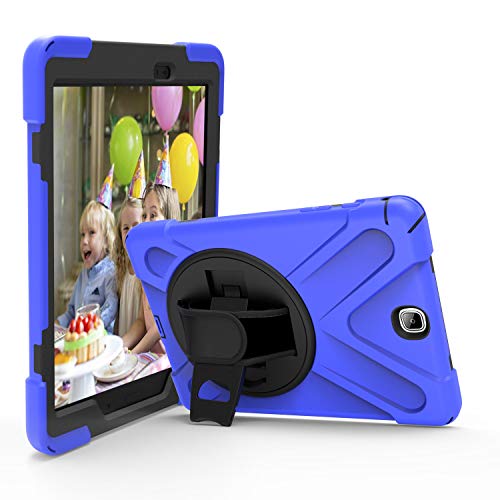 Protection Samsung Galaxy Tab A 9.7 SM-T550 rotative et bleue