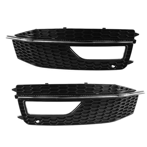 Osłona chłodnicy motocykla Pasuje do Audi A4 B8.5 S-Line S4 2012-2016 Osłona lampy przeciwmgielnej Plaster miodu Przednia kratka Grill Przedni zderzak Dolna kratka kratki samochodowej(Matte Black)
