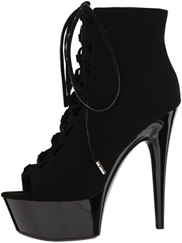 Ellie Shoes Women's 609-reverse Ankle Bootie, Black Suede, 8 US/8 M US | Image 7