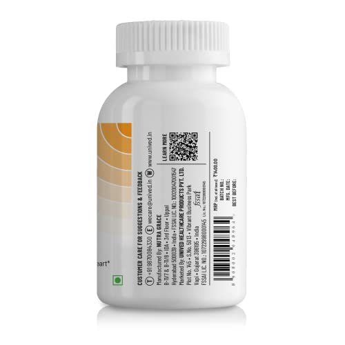 Image of Unived OVEGHA Plant-Based Omega-3 DHA | 1000mg Algae Oil 500mg DHA Per Serving | for Heart, Hair, Skin, Joint, Brain & Eye Health | 60 Vegan Capsules