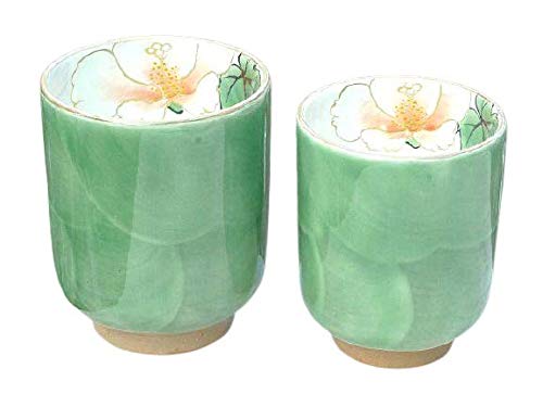 Amazon | 織部芙蓉夫婦湯呑 陶あん | 京焼清水焼 | 湯呑み 通販
