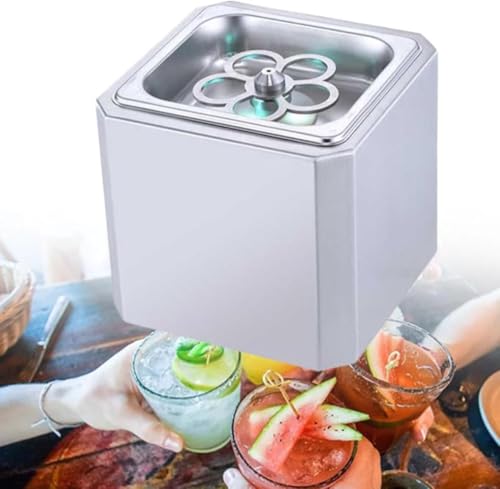 Enfriador instantáneo de bebidas para cócteles y bebidas mixtas, enfriador de vidrio para enfriamiento rápido de bebidas, ideal para cerveza y bebidas refrescantes