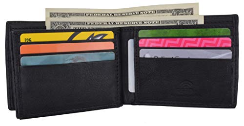 RFID Wallets for Men – Premium Quality Men’s Leather Wallet – Black Bifold Wallet - Elegant Handcrafted Design – Large Storage Capacity – Deluxe Packaging3
