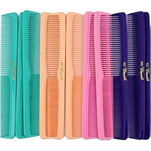 7 inch All Purpose Hair Comb. Hair Cutting Combs. Barber’s & Hairstylist Combs. Fresh Mix 12 Units.