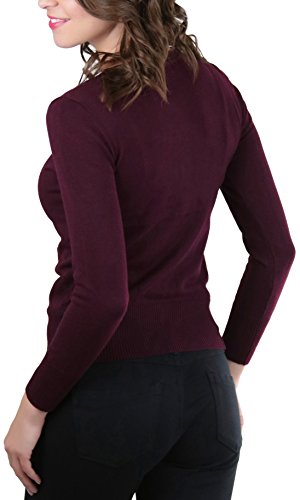 Image of ToBeInStyle Women's Long Sleeve Button Down V-Neck Cardigan