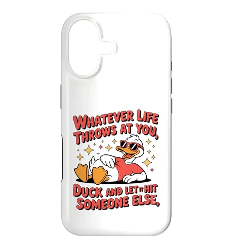 Whatever Life Throws At You Duck �ʔ������p �X�}�z�P�[�X iPhone 17 �p