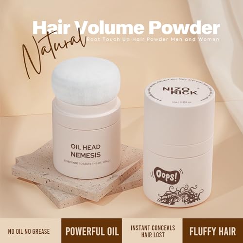Hair Texture Powder, Root Touch Up, Volume Styling Powder Women, Hairline powder.10g (0.35 oz) (Light Brown) - Image 2