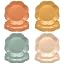 Orange Yellow Teal Cream