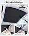 REEVAA Upgraded Tesla Model S Sunshade Roof [No Gaps, No-Sagging] Tesla S Accessories Heat Insulation Foldable Glass Sunroof Cover for Model S 2022-2026, 2PCS, Black