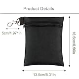 Vayfoni Golf Tee Bag Pouch with Zipper and Clip – Golf Valuables Pouch for Balls and Tees – Portable Golf Accessories Storage Holder for Travel or Golf Bag - Image 2