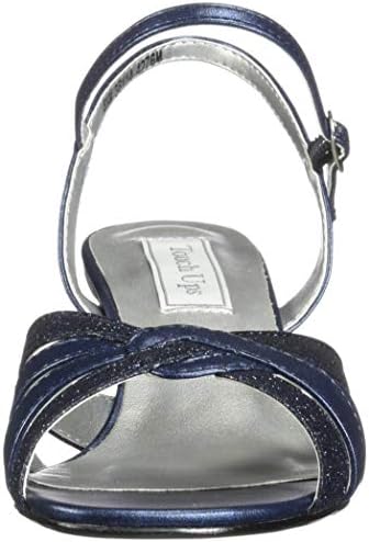 Touch Ups Women's Jane Heeled Sandal, Navy Glitter, 12 Wide | Image 1