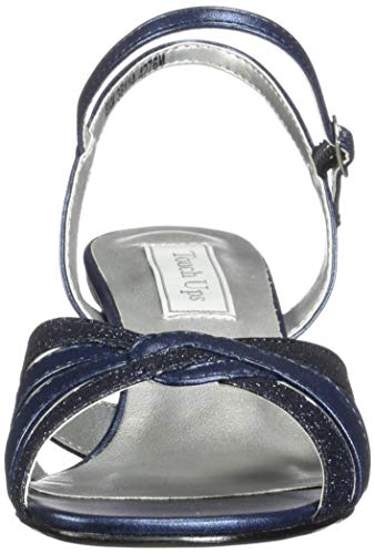 Touch Ups Women's Jane Heeled Sandal, Navy Glitter, 11 Wide #TOP1