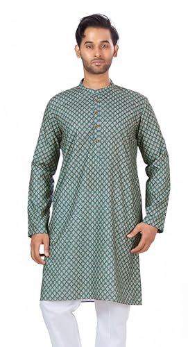 Image of Studio Shringaar Men's Cotton Relaxed Fit Straight Kurta