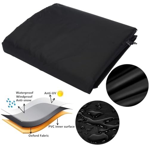 Housse imperméable de jardin 110x70 cm noire anti-UV