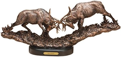 Marc Pierce Signature Collection Royal Battle, Elk Sculpture by Marc Pierce Signature Collection