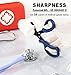 MEUUT 8 inches All Purpose Scissors Multipurpose Heavy Duty Shears, Forged Stainless Steel Utility Scissors Industrial Shears Kitchen Scissors for Household, outdoors, EMT
