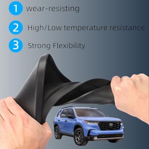 Image of Custom Fit Mud Flaps for 2023-2026 Honda Pilot (Models with Factory Small Wheel Lips), No Drill PP Material Splash Guards, All Weather Tire Protector Car Exterior Accessories