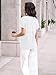 AUTOMET White T Shirts for Women Summer Top 2025 V Neck Shirt Spring Beach Fashion Cute Basic Outfits White M