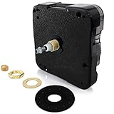 Clock Quartz Mechanism Battery Operated Clock Movement for DIY Repair Part Replacement (Black-01)