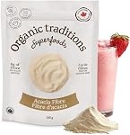Organic Traditions Acacia Fibre, Poudre de fibres prébiotiques solubles pour la santé digestive, mélange facile non aromatisé quotidien, supplément fibreux, pour les femmes et les hommes, à base de plantes, végétalien, 340g