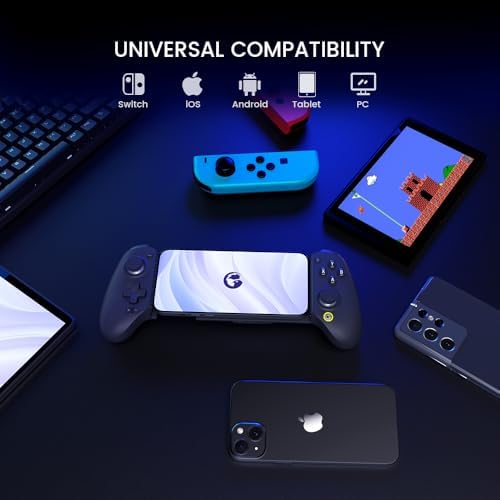 GameSir G8 Plus Bluetooth Mobile Game Controller for Switch & iOS & Android & Tablets, Wireless Gamepad with Hall Effect Joysticks/Hall Trigger, Play Minecraft, Genshin Impact, Call of Duty Mobile - Görsel 2