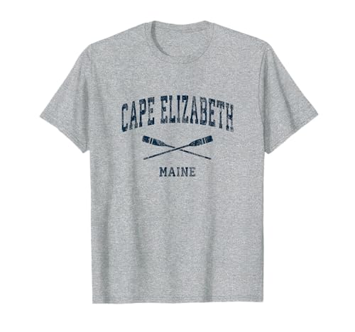 Cape Elizabeth Maine Nautical Paddles T-Shirt