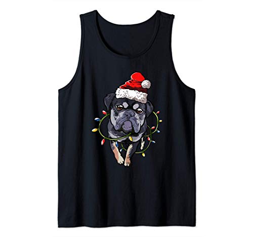 Bulldog Inglese Natale Regalo X-Mas Costume Amore Per I Cani Canotta